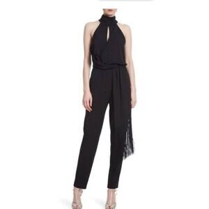 One33 Social Black Jumpsuit with Halter Neck - Size 12
